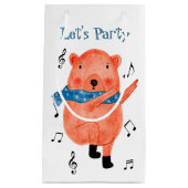 かわいい踊りベアレッツパーティー抱き枕 スモールペーパーバッグ