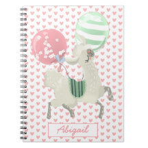 かわいい踊りラマw.バルーン – キッズノートブック