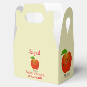 かわいい踊りリンゴ漫画イラストレーション フェイバーボックス (オープン)