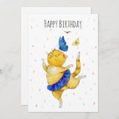 かわいい踊り猫 (正面/裏面)