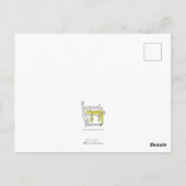 かわいい踊り赤いパンダはがき ポストカード (裏面)