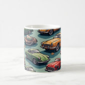 かわいい車のマグ コーヒーマグカップ (中央)
