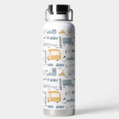 かわいい車の交通パターン|過去記事 ウォーターボトル (背面)