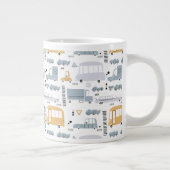 かわいい車の交通パターン|過去記事 ジャンボコーヒーマグカップ (右)