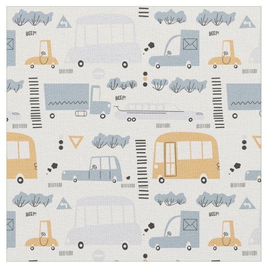 かわいい車の交通パターン|過去記事 ファブリック (クローズアップ)