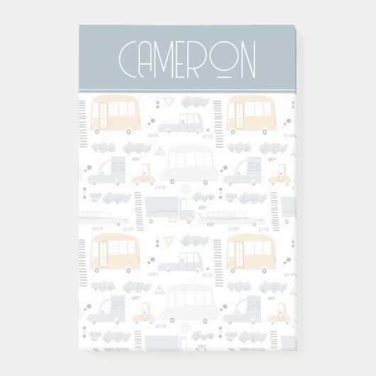 かわいい車の交通パターン|過去記事 ポストイット (正面)