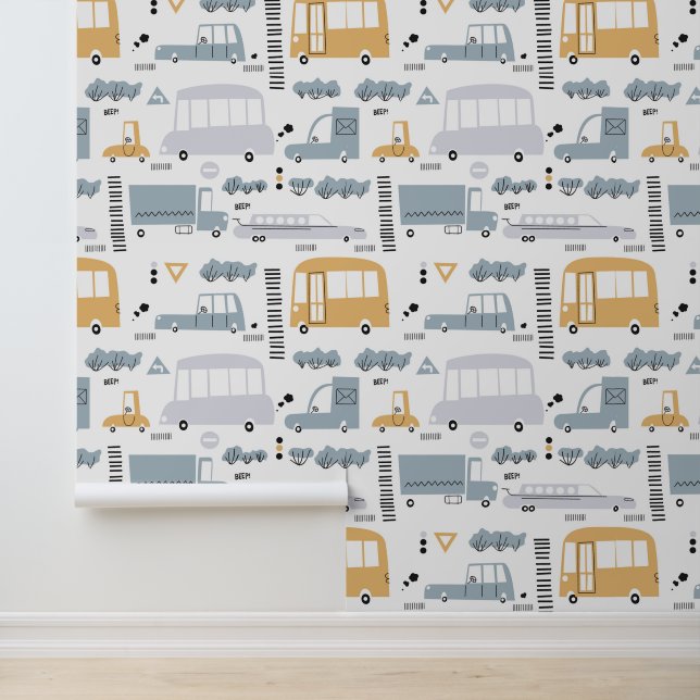 かわいい車の交通パターン|過去記事 壁紙 (アプリケーション)