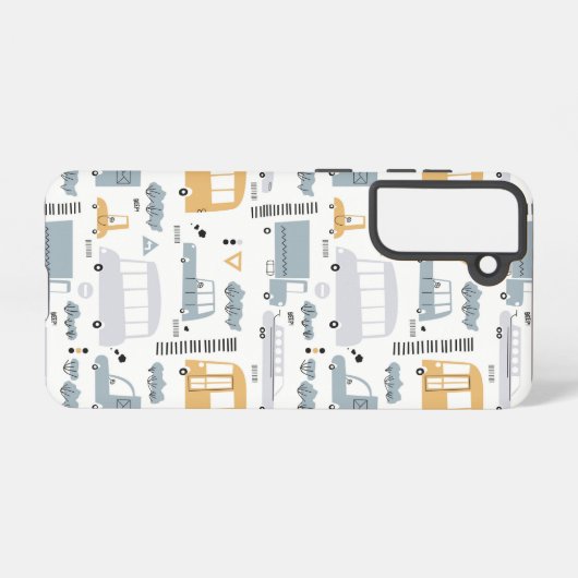 かわいい車の交通パターン|過去記事 SAMSUNG GALAXYケース (裏面横)