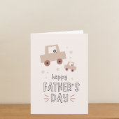 かわいい車の父の日 カード