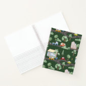 かわいい車の街のパターン 幼い男の子向け 緑 ノートブック (内部)