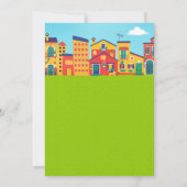 かわいい車の誕生日 招待状 (裏面)