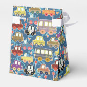 かわいい車の青いビーフボックス フェイバーボックス (裏面サイド)