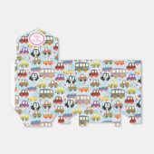 かわいい車の青いビーフボックス フェイバーボックス (折り畳みなし)