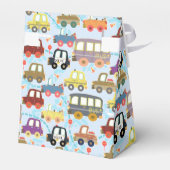 かわいい車の青いビーフボックス フェイバーボックス (裏面サイド)