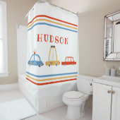 かわいい車パーソナライズされた用シャワーカーテン シャワーカーテン (インサイチュ)