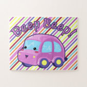 かわいい車 ジグソーパズル (横)