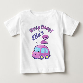 かわいい車 ベビーTシャツ