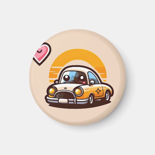かわいい車 マグネット (正面)