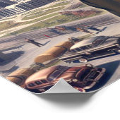 かわいい軍隊のピンアップ ポスター (角)