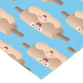 かわいい転がのピンと生地のペストリーベーキング漫画 ショートテーブルランナー (コーナー)