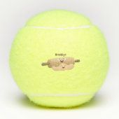 かわいい転がのピンと生地のペストリーベーキング漫画 テニスボール (正面)