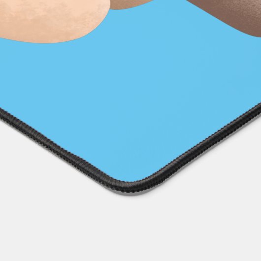 かわいい転がのピンと生地のペストリーベーキング漫画 デスクマット (コーナー)