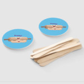 かわいい転がのピンと生地のペストリーベーキング漫画 ハンドファン (組立なし)