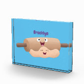 かわいい転がのピンと生地のペストリーベーキング漫画 フォトブロック (右)