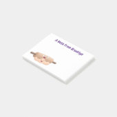 かわいい転がのピンと生地のペストリーベーキング漫画 ポストイット (アングル)