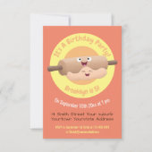 かわいい転がのピンと生地ペストリーベーキング漫画i 招待状 (正面)