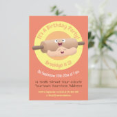 かわいい転がのピンと生地ペストリーベーキング漫画i 招待状 (スタンド正面)