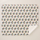 かわいい転がスシ柄 シェルパブランケット (正面(横))