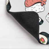 かわいい転がス型スリップまたは滑ることスニーカー マウスパッド (コーナー)