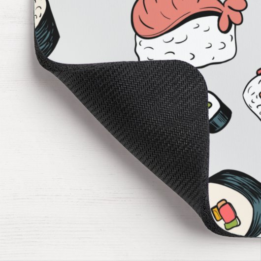 かわいい転がス型スリップまたは滑ることスニーカー マウスパッド (コーナー)