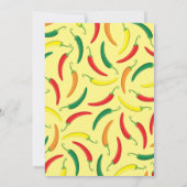 かわいい辛い唐辛子コショウの子ども1歳の誕生日パーティー 招待状 (裏面)