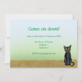 かわいい農園動物の誕生日パーティーの招待 招待状 (裏面)