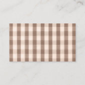 かわいい農園動物ベビーシャワーおむつラッフルチケット エンクロージャーカード (裏面)