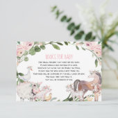 かわいい農園動物納屋周囲の庭ガールブックベビー エンクロージャーカード (スタンド正面)