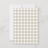 かわいい農園動物納屋周囲の庭ベビーシャワー サンキューカード (裏面)