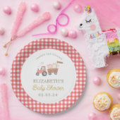 かわいい農園動物納屋周囲の庭ベビーシャワー ペーパープレート (パーティー)