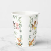 かわいい農園動物緑の誕生日赤ちゃんシャワー 紙コップ (左)