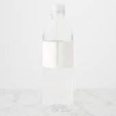 かわいい農場のひよこ 水彩花柄 ベビーシャワー ペットボトルラベル (裏面)