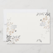 かわいい農場のひよこ 水彩花 赤ちゃんのシャワー ノートカード (裏面)