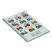 かわいい農場のトラクター ノートブック (右側)