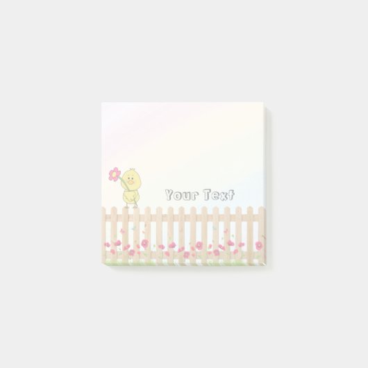 かわいい農場の動物の子供学校の虹 ポストイット (正面)