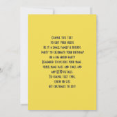 かわいい農場の動物をテーマにした子供の誕生日パーティー 招待状 (裏面)