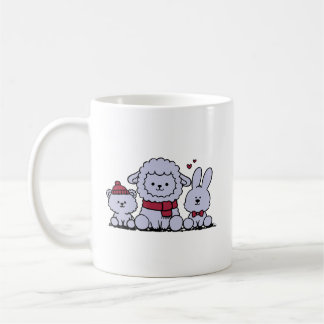 かわいい農場の動物 コーヒーマグカップ