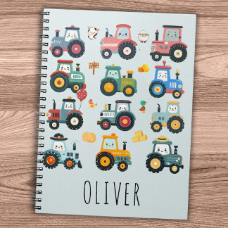 かわいい農場の小さなトラクター ノートブック