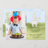 かわいい農場動物の納屋周囲の庭サンキューカード サンキューカード (正面/裏面)