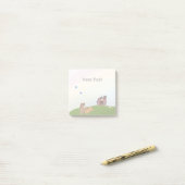 かわいい農場動物キッズレインボーホース ポストイット (デスク上)